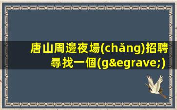 張家界夜總會(huì)招聘