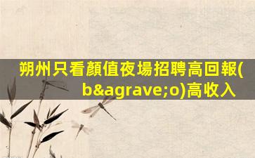 朔州只看顏值夜場招聘高回報(bào)高收入