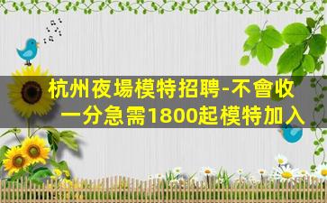 新疆夜場招聘