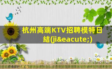杭州高端KTV招聘模特日結(jié)