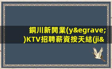 銅川新開業(yè)KTV招聘薪資按天結(jié).晚班可兼職